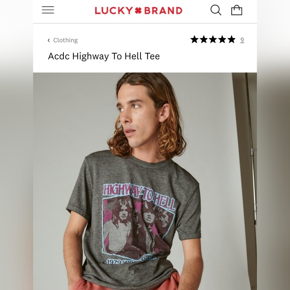 Lucky Brand ACDC T Shirt